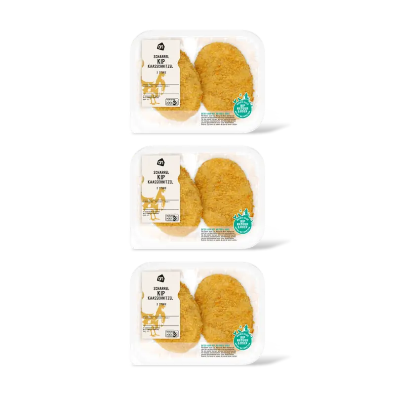 AH Scharrel kipkaasschnitzel 2 stuks 3-pack