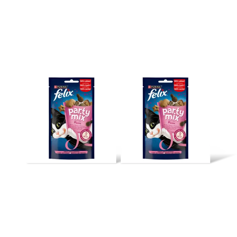 Felix Party mix picnic kattensnack 2-pack
