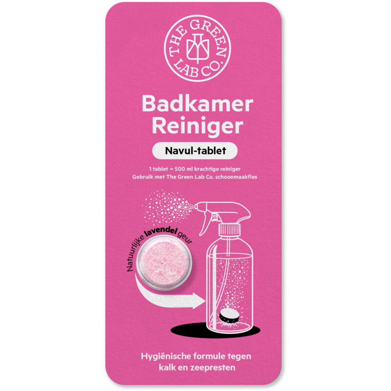 The Green Lab Co. Badkamerreiniger lavendel navul-tablet