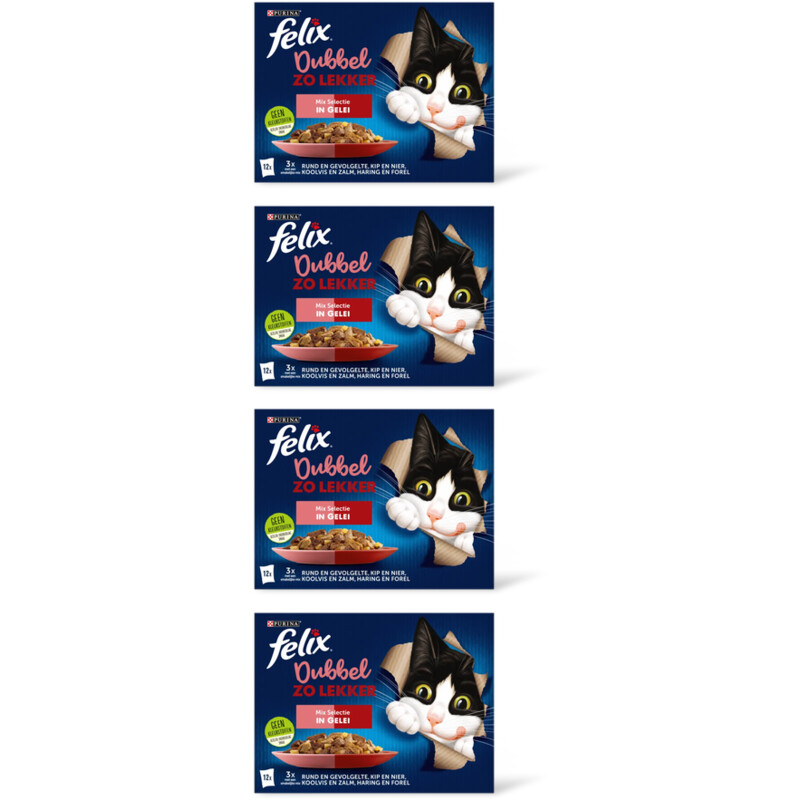 Felix Dubbel zo lekker mix in gelei 4-pack