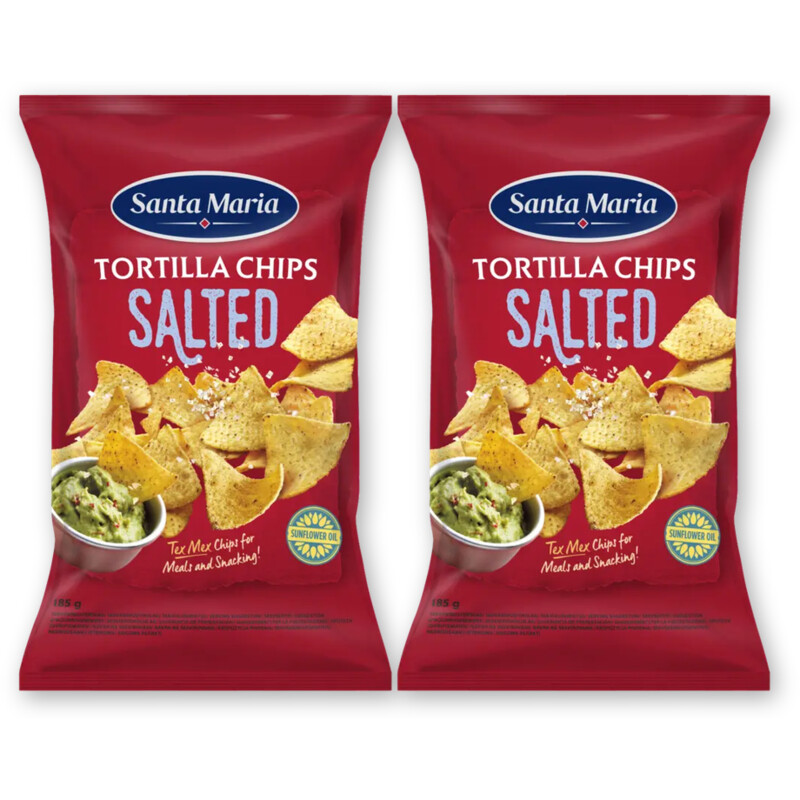 Santa Maria Tortilla chips salted 2-pack