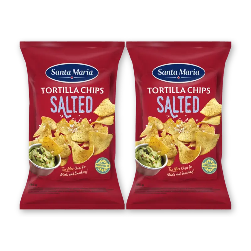 Santa Maria Tortilla chips salted 2-pack