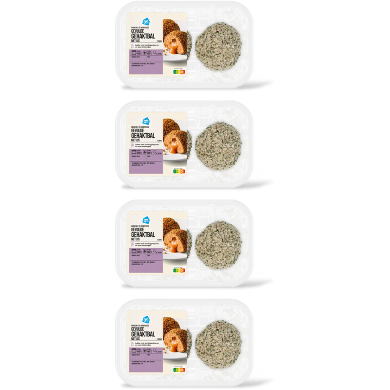 AH Gevulde gehaktballen met jus 4-pack