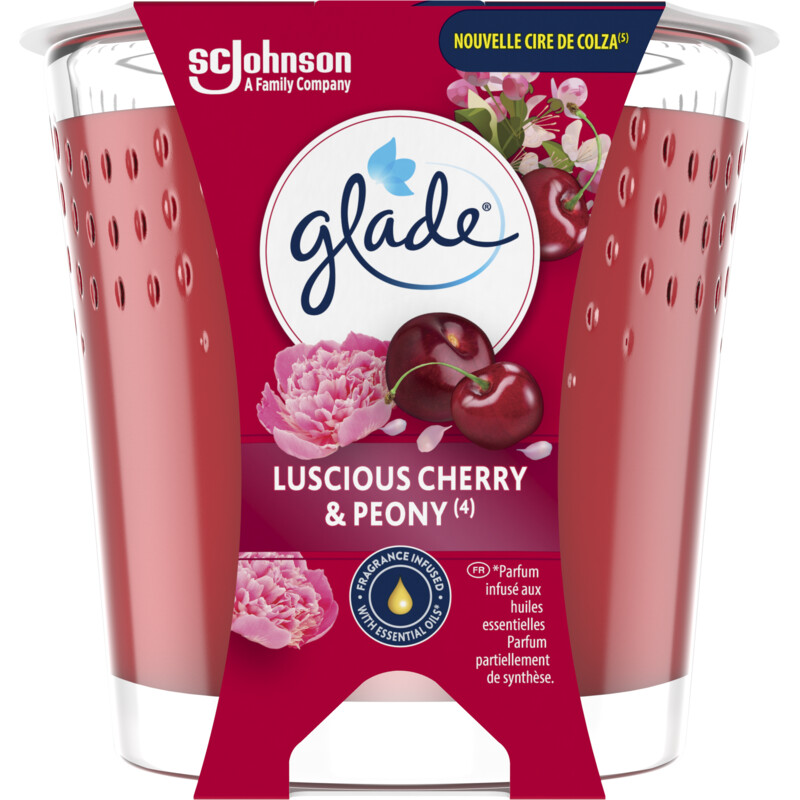 Een afbeelding van Glade Geurglas cherry and peony raapzaadwas