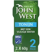 John West Tonijn met een vleugje water 2-pack