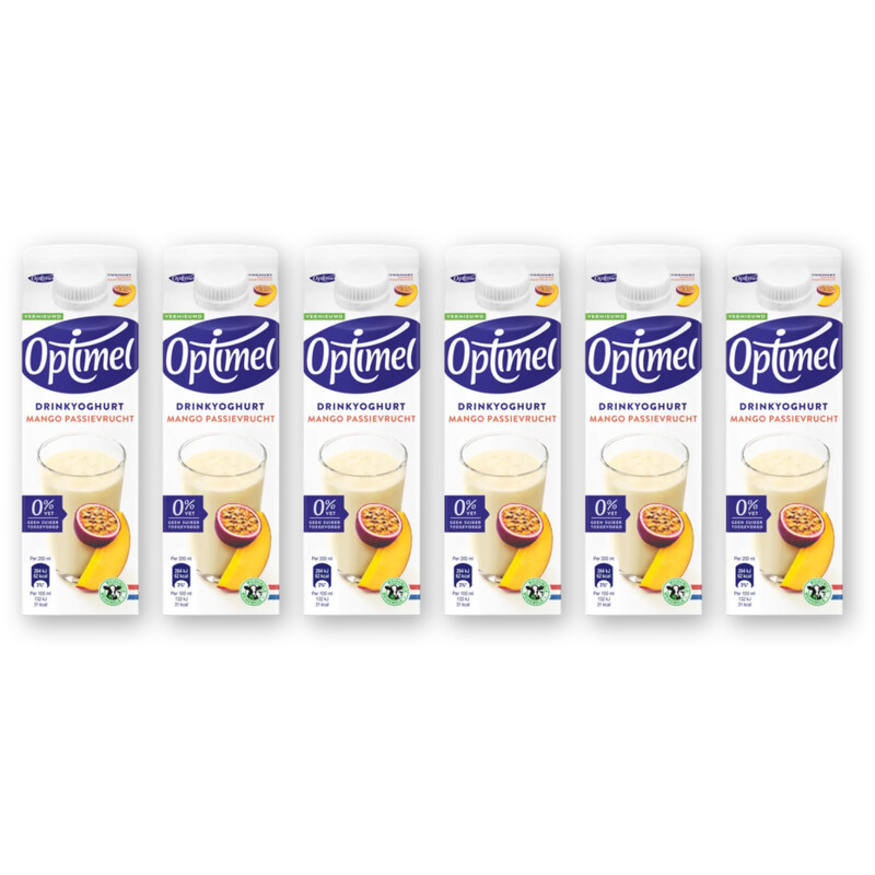Optimel Drinkyoghurt mango-passievrucht 6-pack