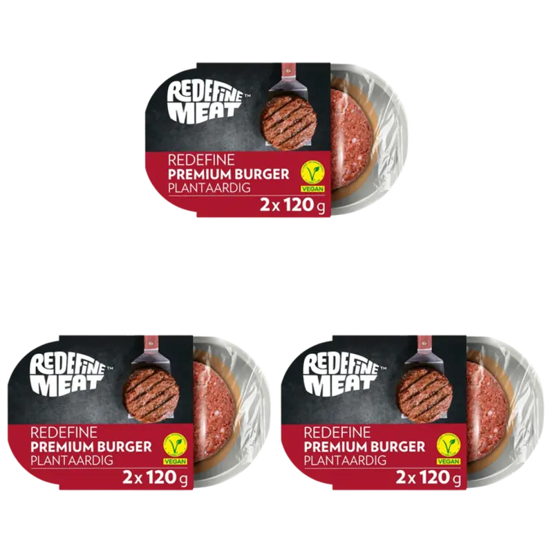 Premium burgers 3-pack