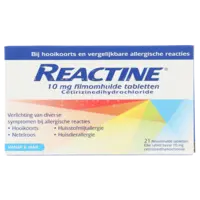 Reactine Hooikoortstabletten cetirizine 10mg