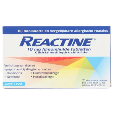 pdp-image-Reactine Hooikoortstabletten cetirizine 10mg