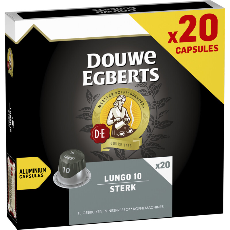 Een afbeelding van Douwe Egberts Lungo sterk capsules