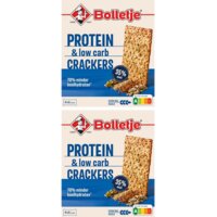 Een afbeelding van Bolletje crackers protein low carb 2-pack
