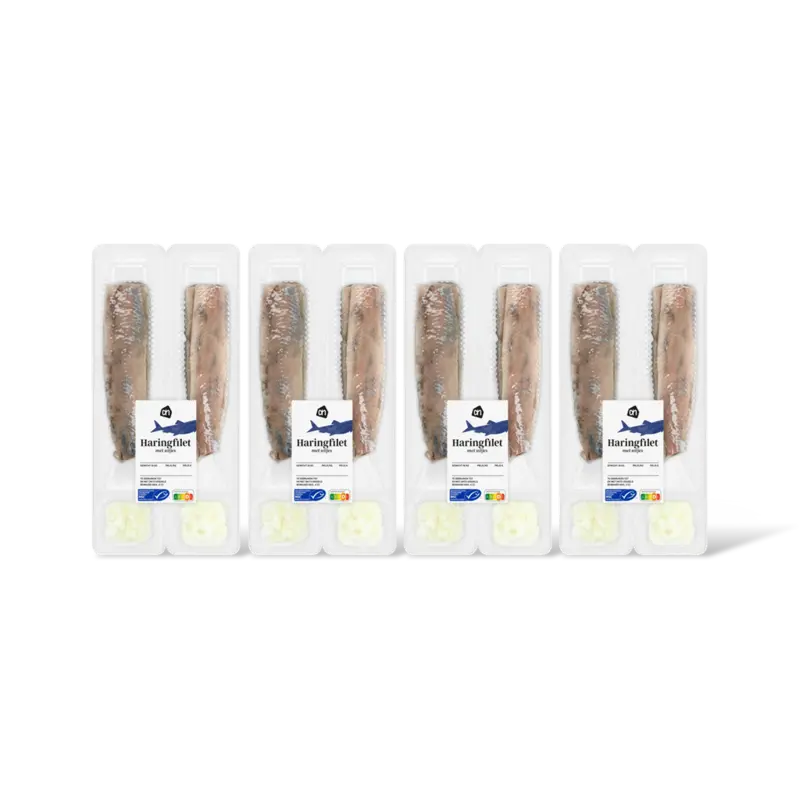 Haringfilet met uitjes 4-pack
