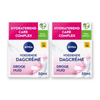 NIVEA Voedende dagcreme droge huid spf30 2-pck