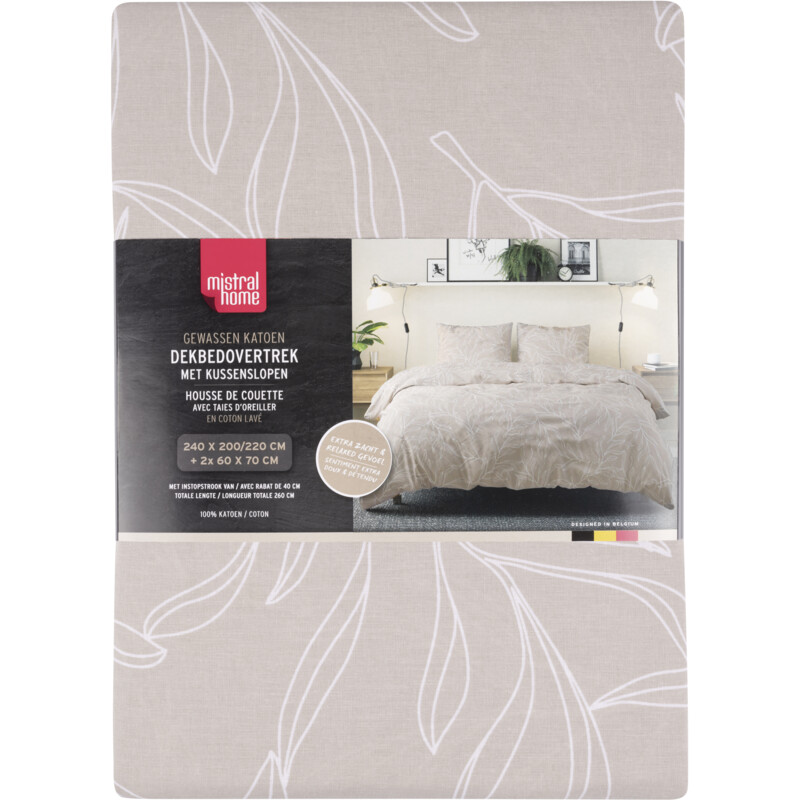 Tutti Mistral Home Dekbedovertrek subtiele bloem 240x200cm