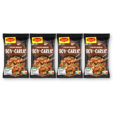 Maggi Stir-fry noodles soy garlic 4-pack