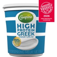 Een afbeelding van Campina High protein Greek yoghurt 1,5% fat