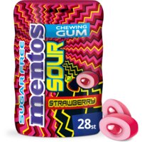 Een afbeelding van Mentos Gum Sour strawberry