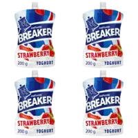 Melkunie Breaker Aardbei yoghurt 4-pack