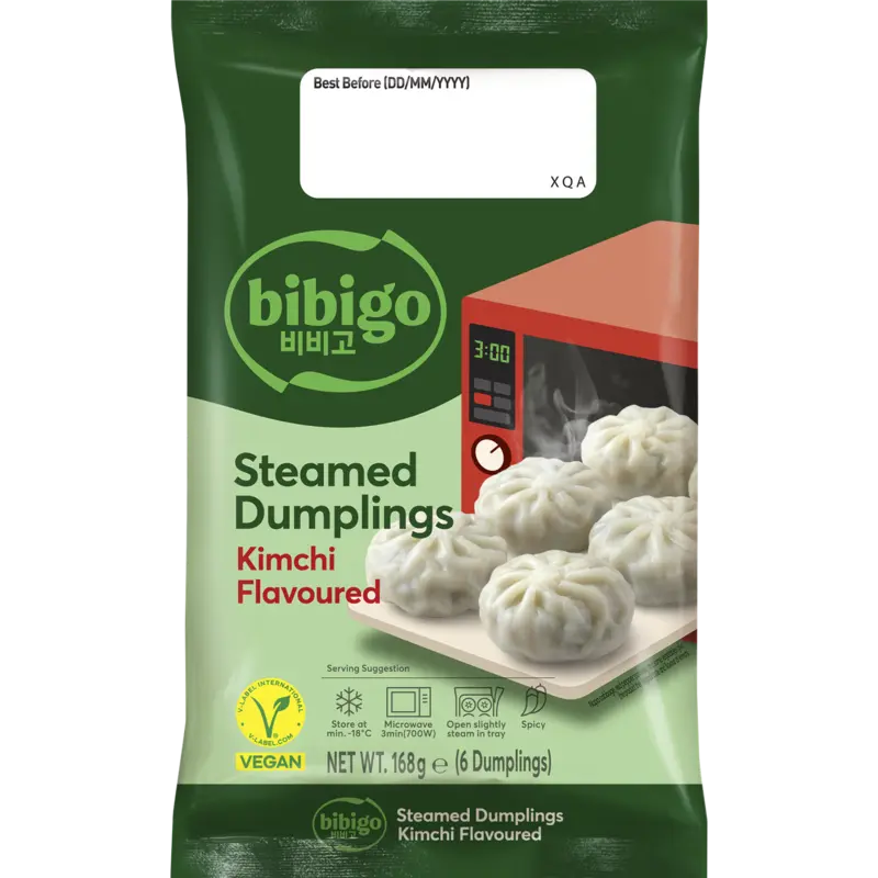Bibigo Steamed dumplings kimchi flavour