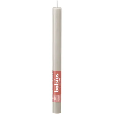 pdp-image-Bolsius Rustieke dinerkaars 27cm sandy grey
