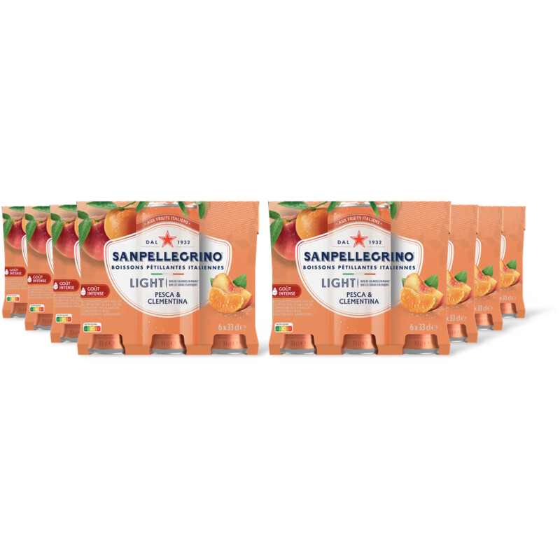 S. Pellegrino Pesca and clementina light 6-pack 8-pack