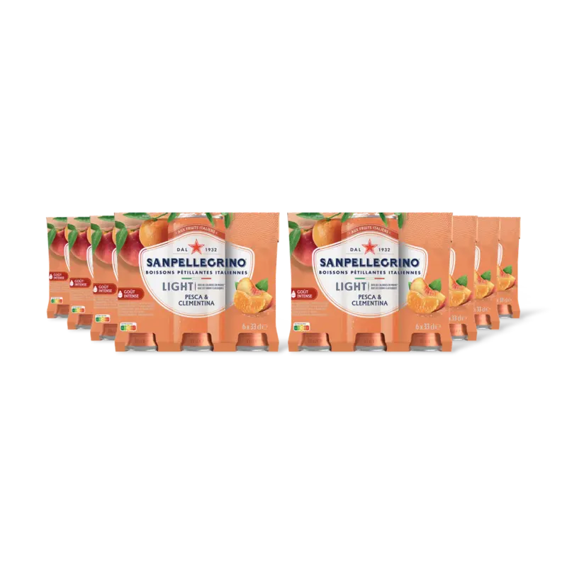 Pesca and clementina light 6-pack 8-pack