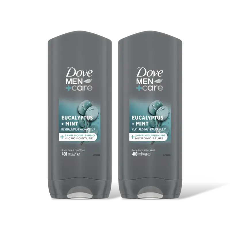 Dove Men+care eucalyptus & mint 2-pack