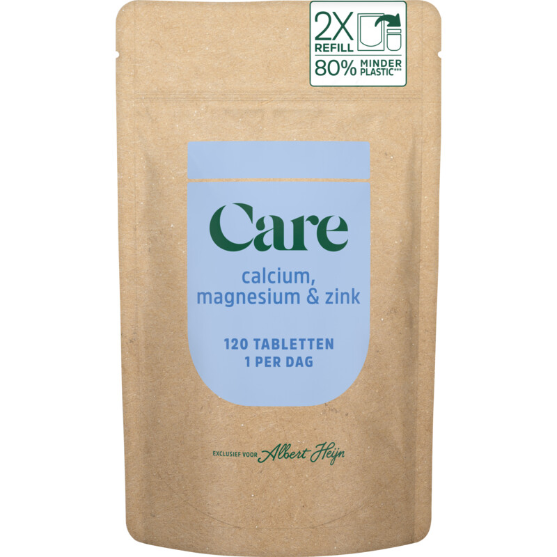 Een afbeelding van Care Calcium, magnesium & zink navul