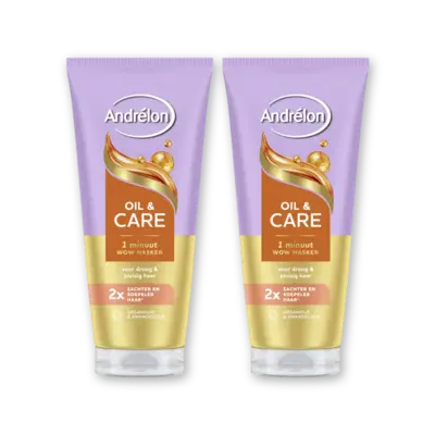 pdp-image-Andrélon Oil & care 1 minuut wow masker 2-pack