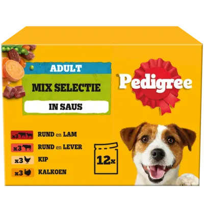 pdp-image-Pedigree Adult mix selectie met groenten in saus