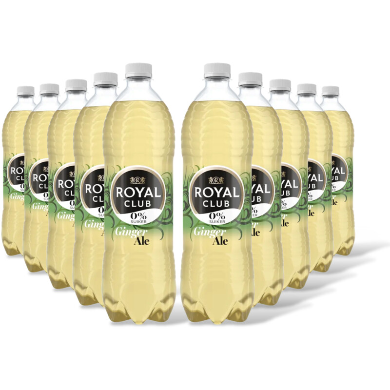 Royal Club Ginger ale 0% suiker 10-pack