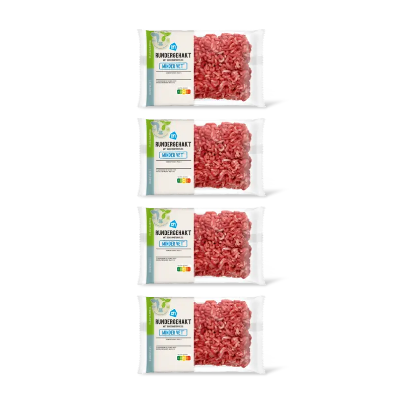AH Rundergehakt minder vet 4 pack
