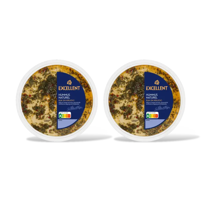 AH Excellent Hummus naturel geroosterde knoflo 2-pck
