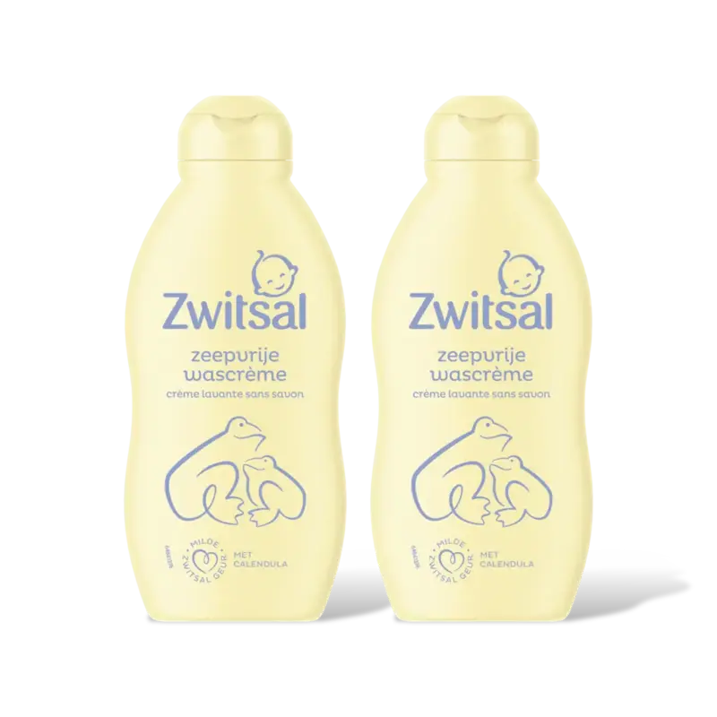 Baby zeepvrije wascrème 2pack
