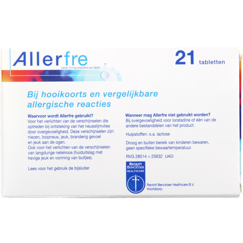 Een afbeelding van Allerfre Hooikoorts tabletten