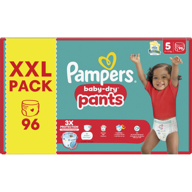 Een afbeelding van Pampers Baby dry pants luierbroekjes xxl maat 5