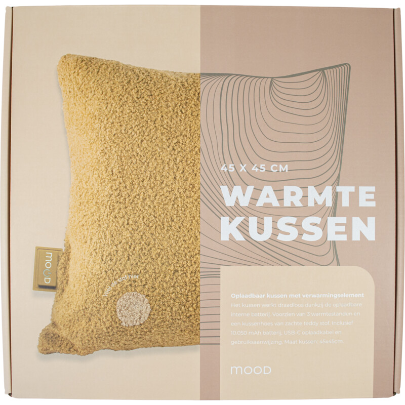 Een afbeelding van Mood by Dresz Warmtekussen teddy beige
