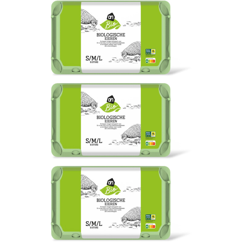 AH Biologisch Eieren S M L 3pack