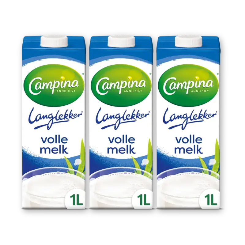 Langlekker volle melk 3-pack
