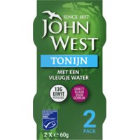 Een afbeelding van John West Tonijn met een vleugje water 2-pack