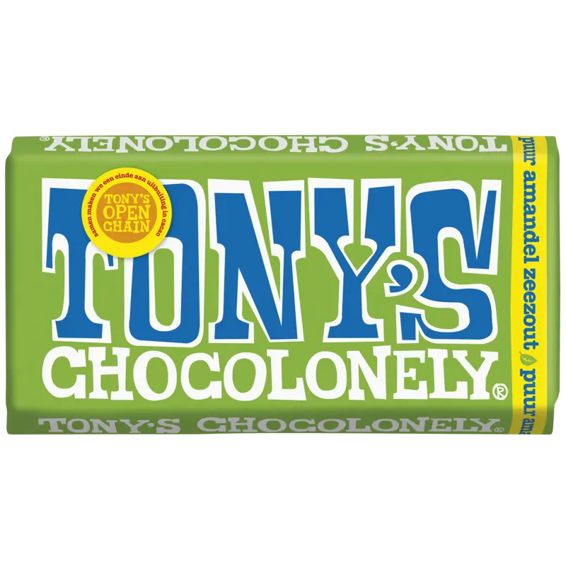 Tony's Chocolonely Reep puur amandel zeezout