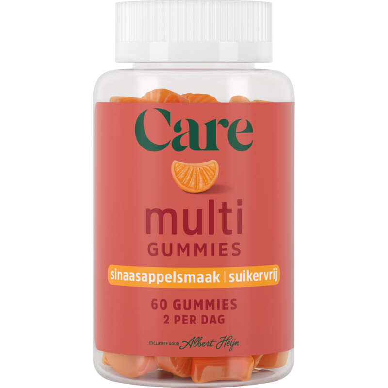 Een afbeelding van Care Multi gummies sinaasappelsmaak