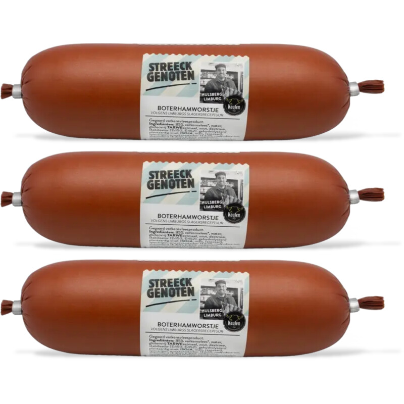 Streeckgenoten Limb boterhamworstje 3-pack