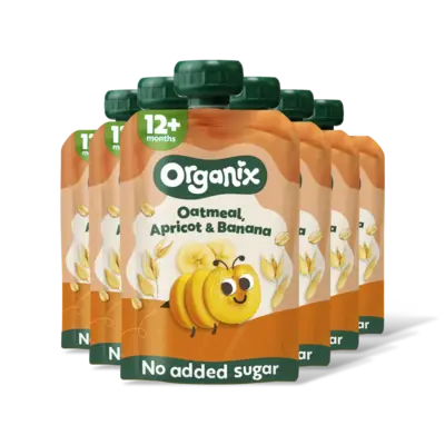 pdp-image-Organix Knijpfruit haver abrikoos banan 12m+ 6pk
