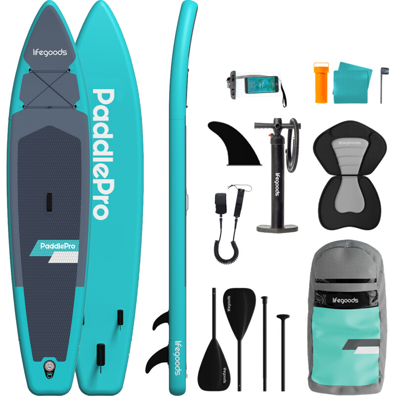 Lifegoods Sup board touring with seat turquoise