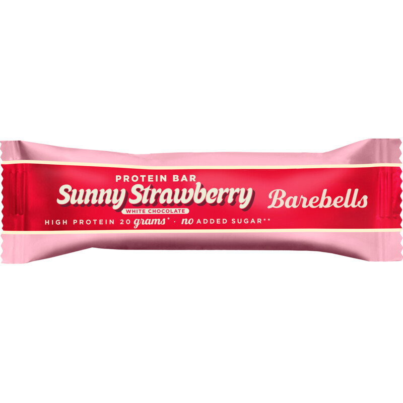 Een afbeelding van Barebells Protein bar sunny strawberry