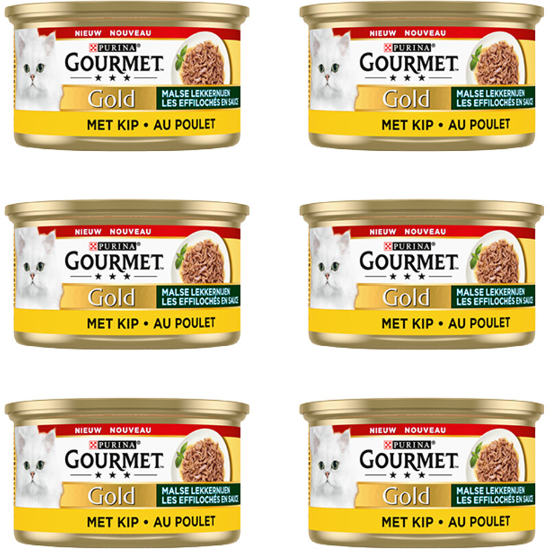 Een afbeelding van Gourmet Gold malse lekkernijen met kip 6-pack