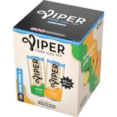 pdp-image-Viper Hard iced tea green & mango cool 4-pack