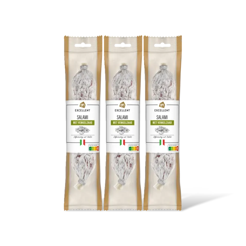 Salami met venkelzaad 3-pack
