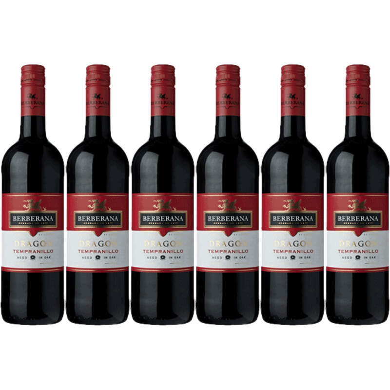 Een afbeelding van Berberana Red dragon tempranillo 6 flessen
